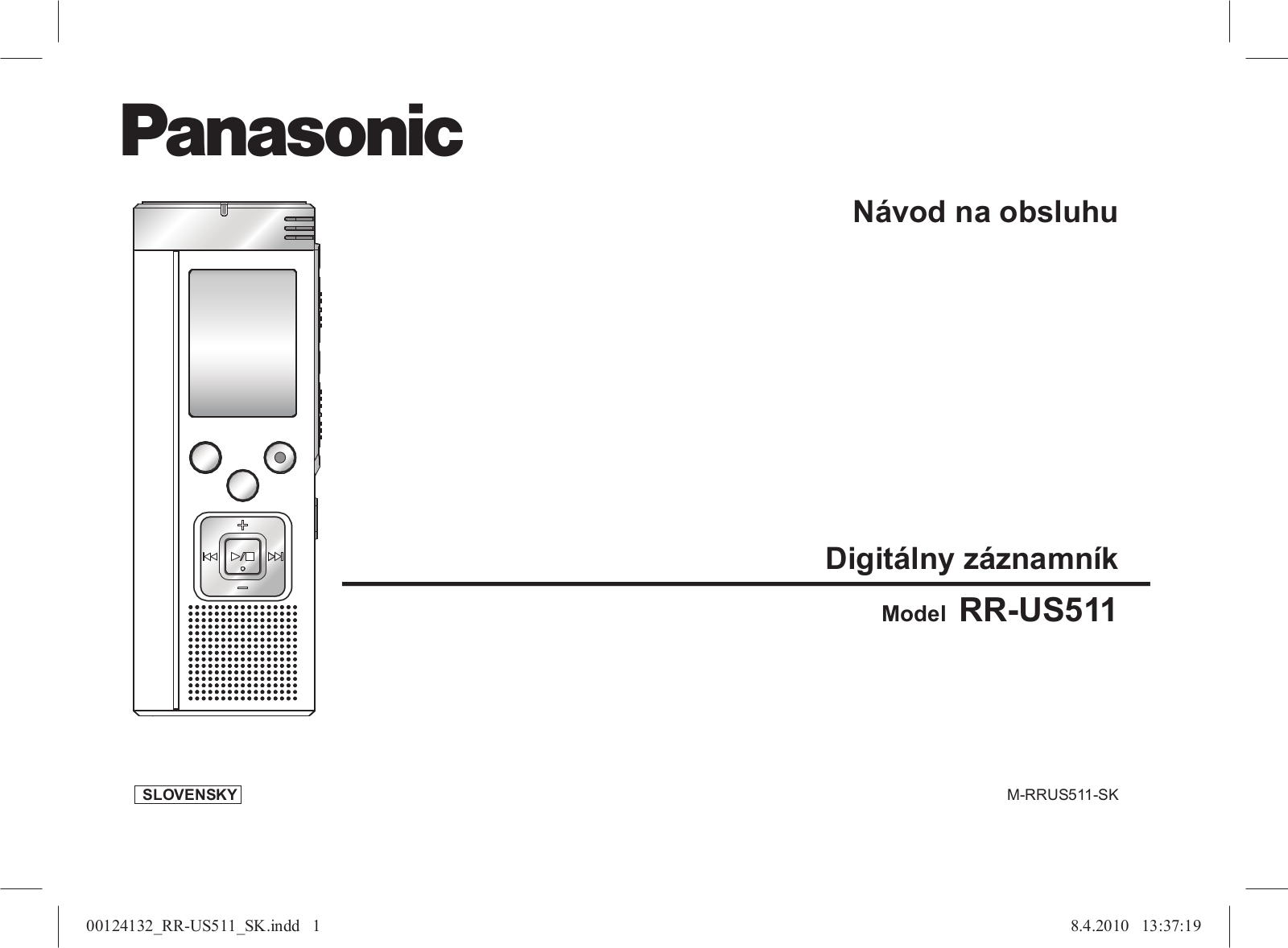 Panasonic RRUS511 User Manual