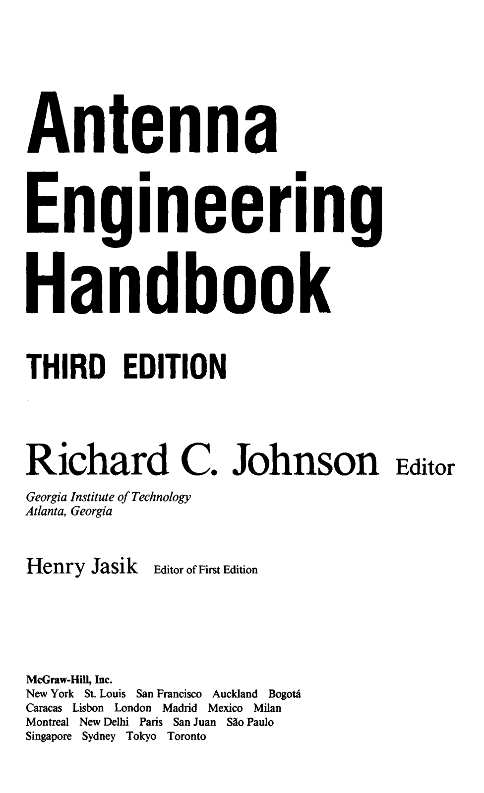 McGraw-Hill Antenna Engineering Handbook - ManualMachine.com