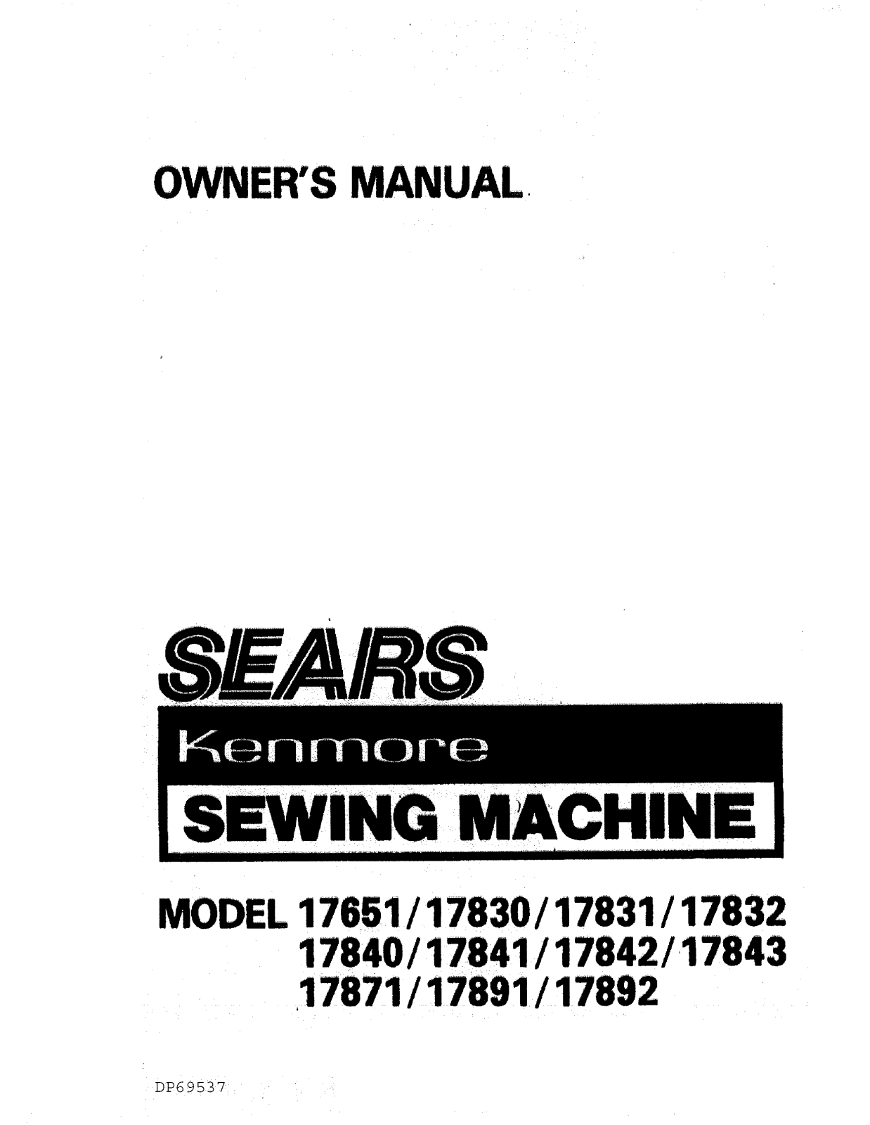 Sears 17871, 17843, 17651 User Manual - ManualMachine.com