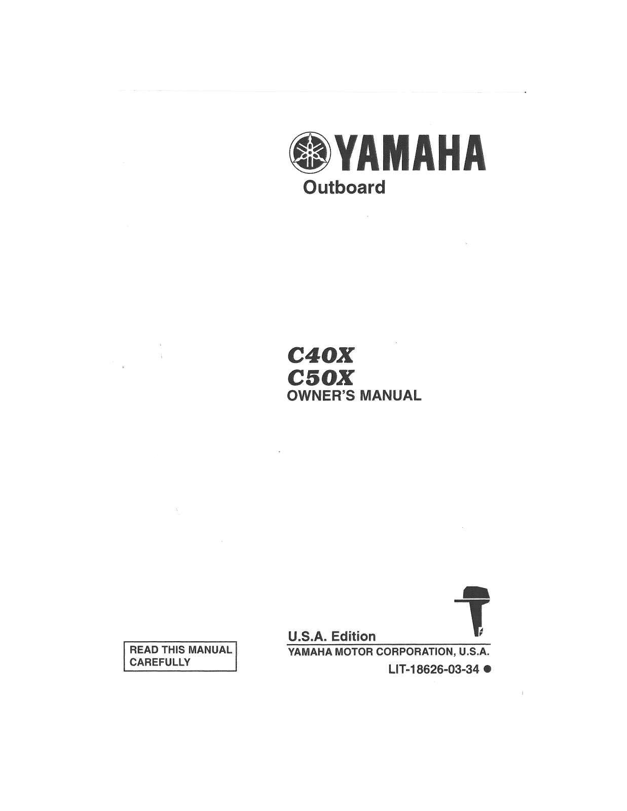 Yamaha C40X, C50X Owner's Manual