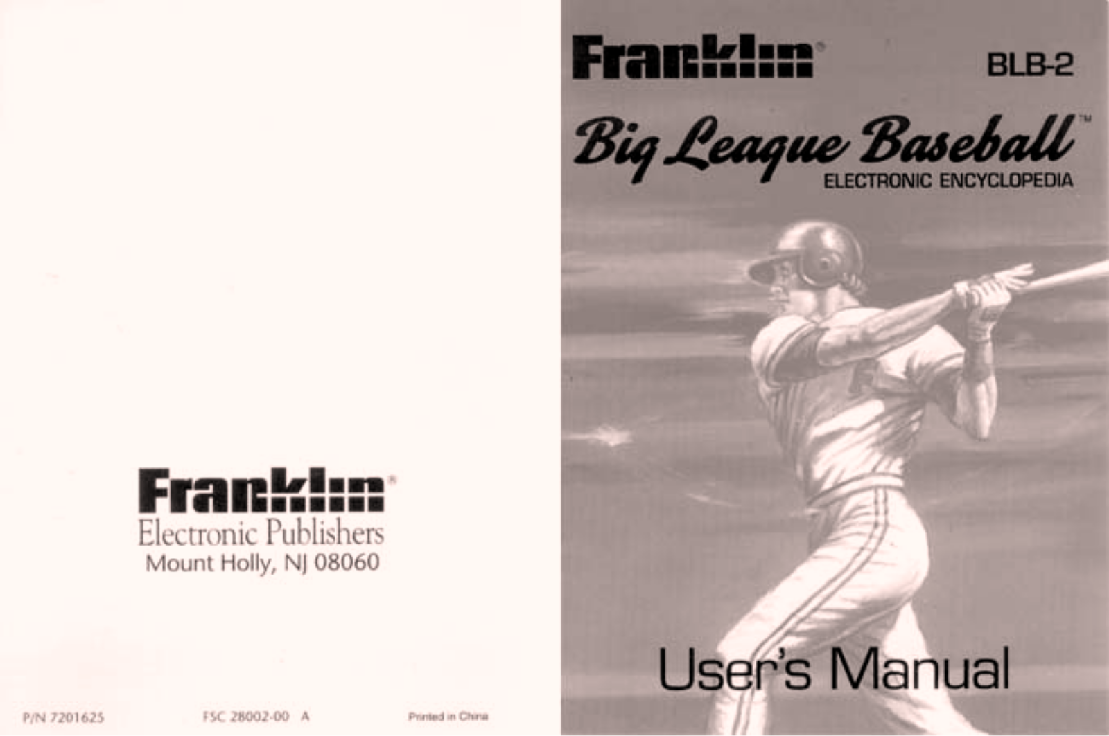 Franklin BLB-2 User Manual