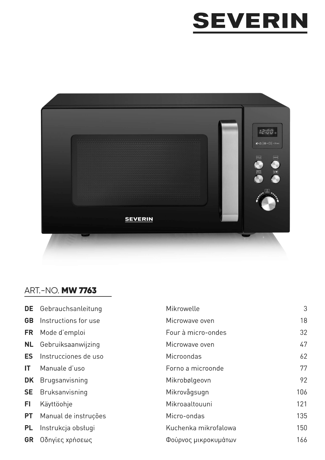 SEVERIN MW 7763 User guide - ManualMachine.com