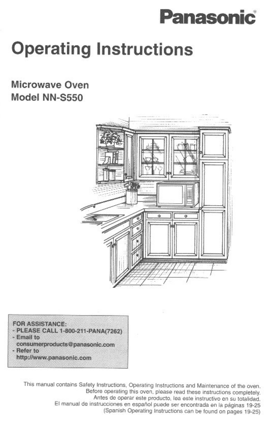 Panasonic NN-S550 User Manual