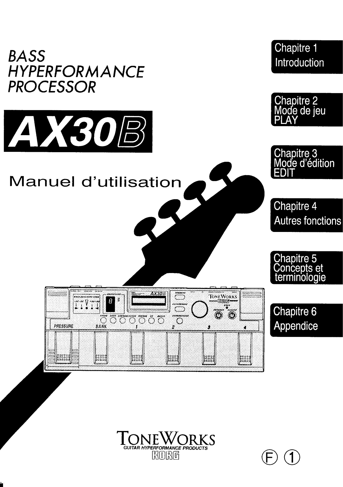 KORG AX30B User Manual