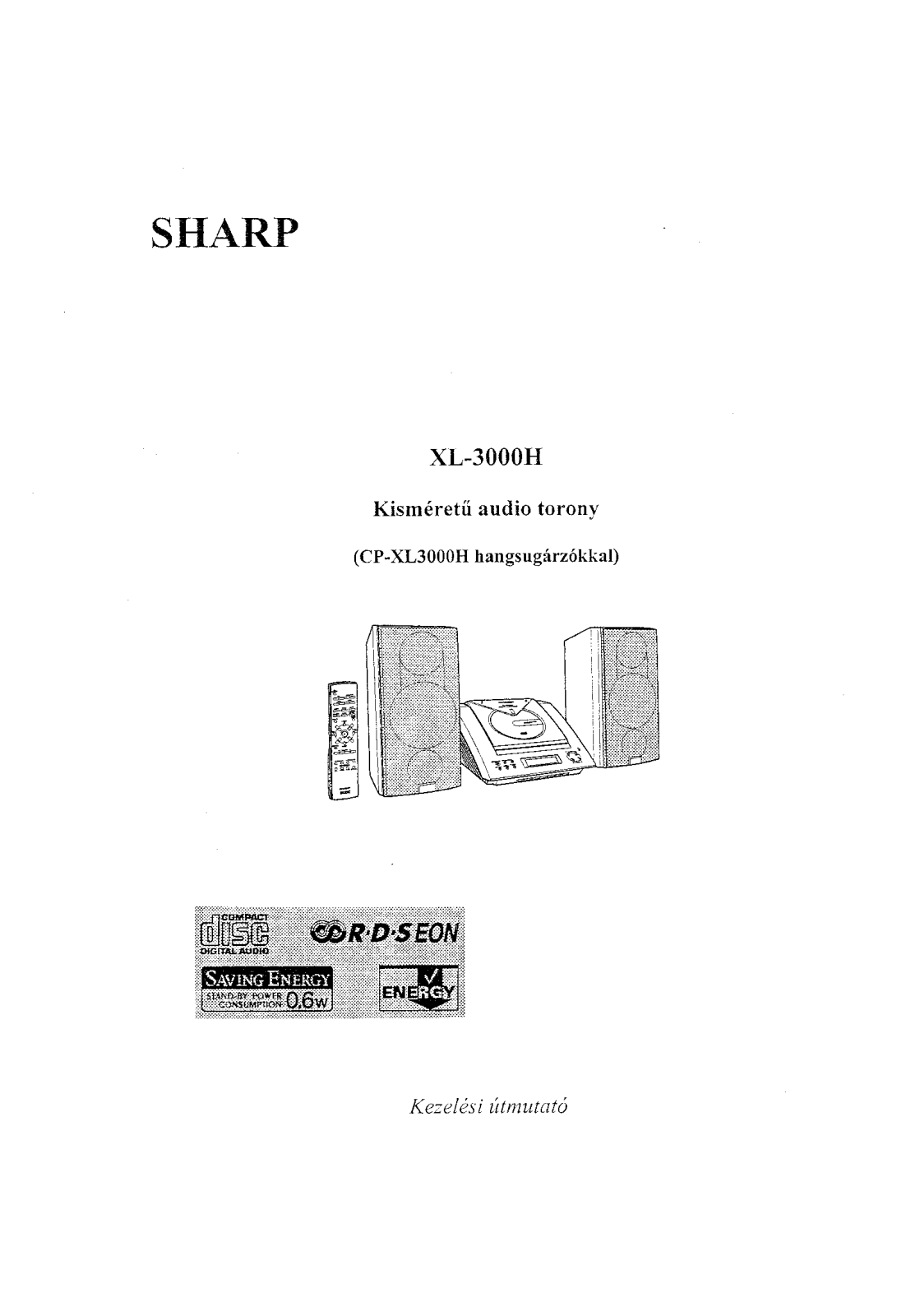 Sharp XL-3000H User Manual