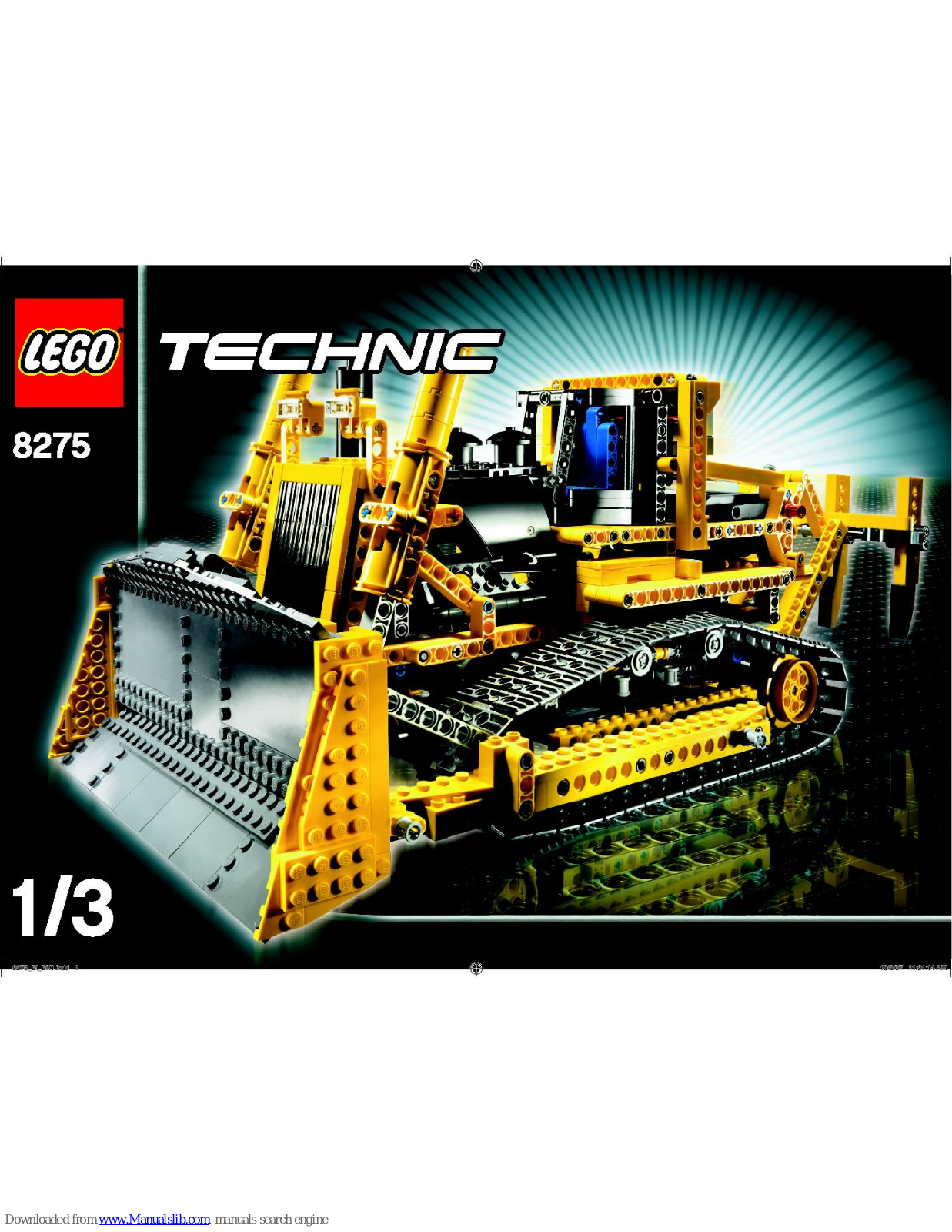 LEGO Technic 8275 Instructions For Use Manual