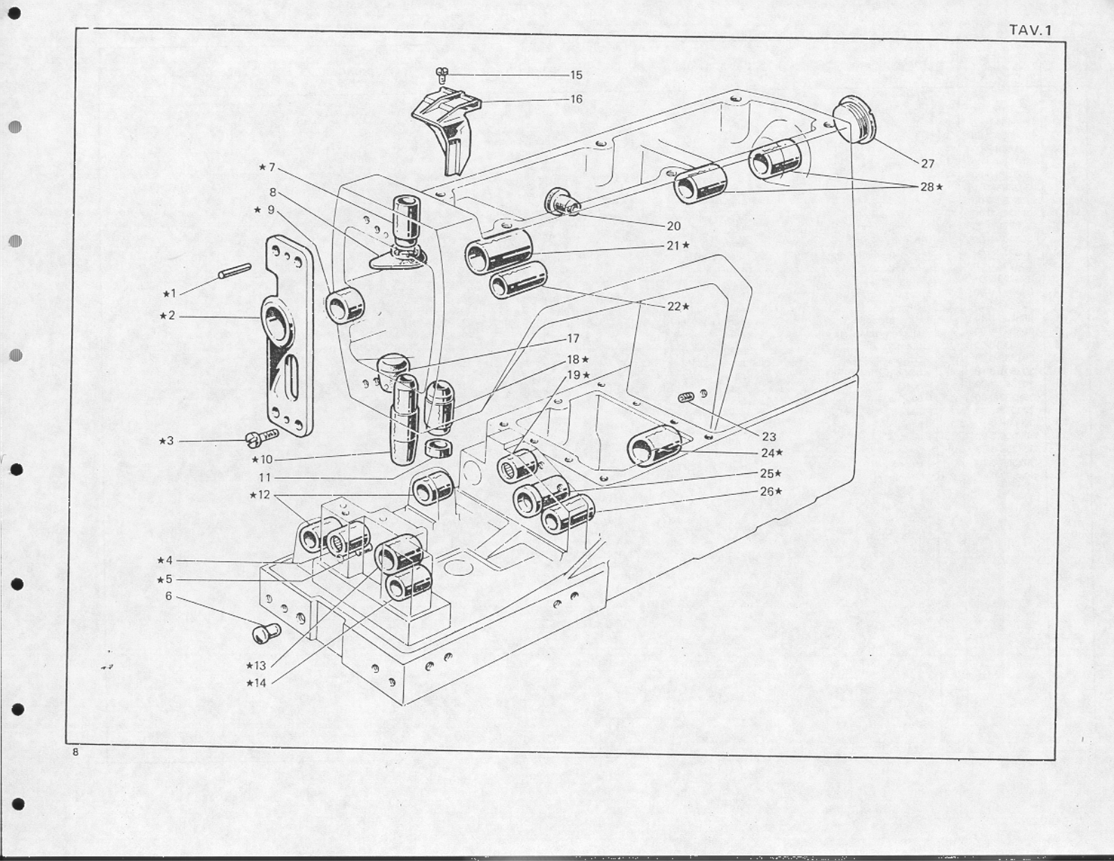 Rimoldi 261-34-2DR-25 Parts List