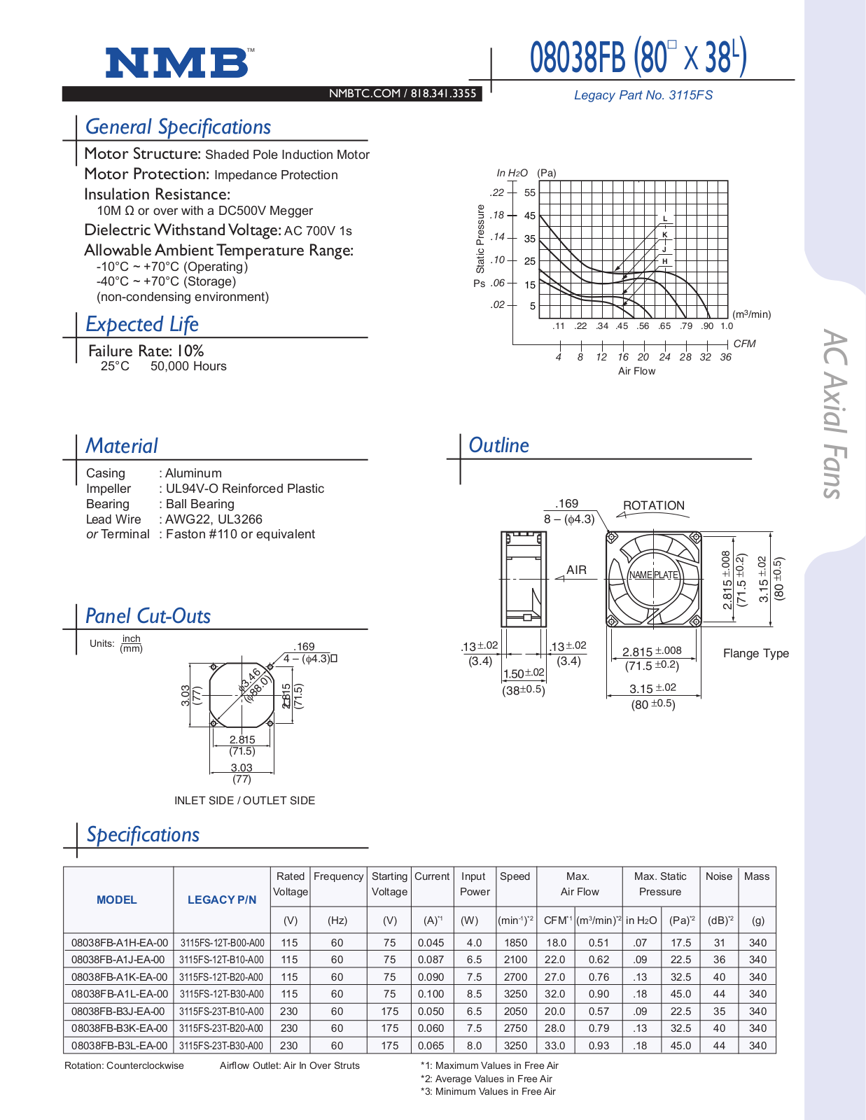 NMB Technologies 08038FB Catalog Page - ManualMachine.com