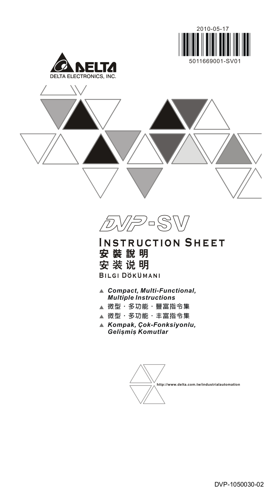 DELTA DVP-SV User Manual