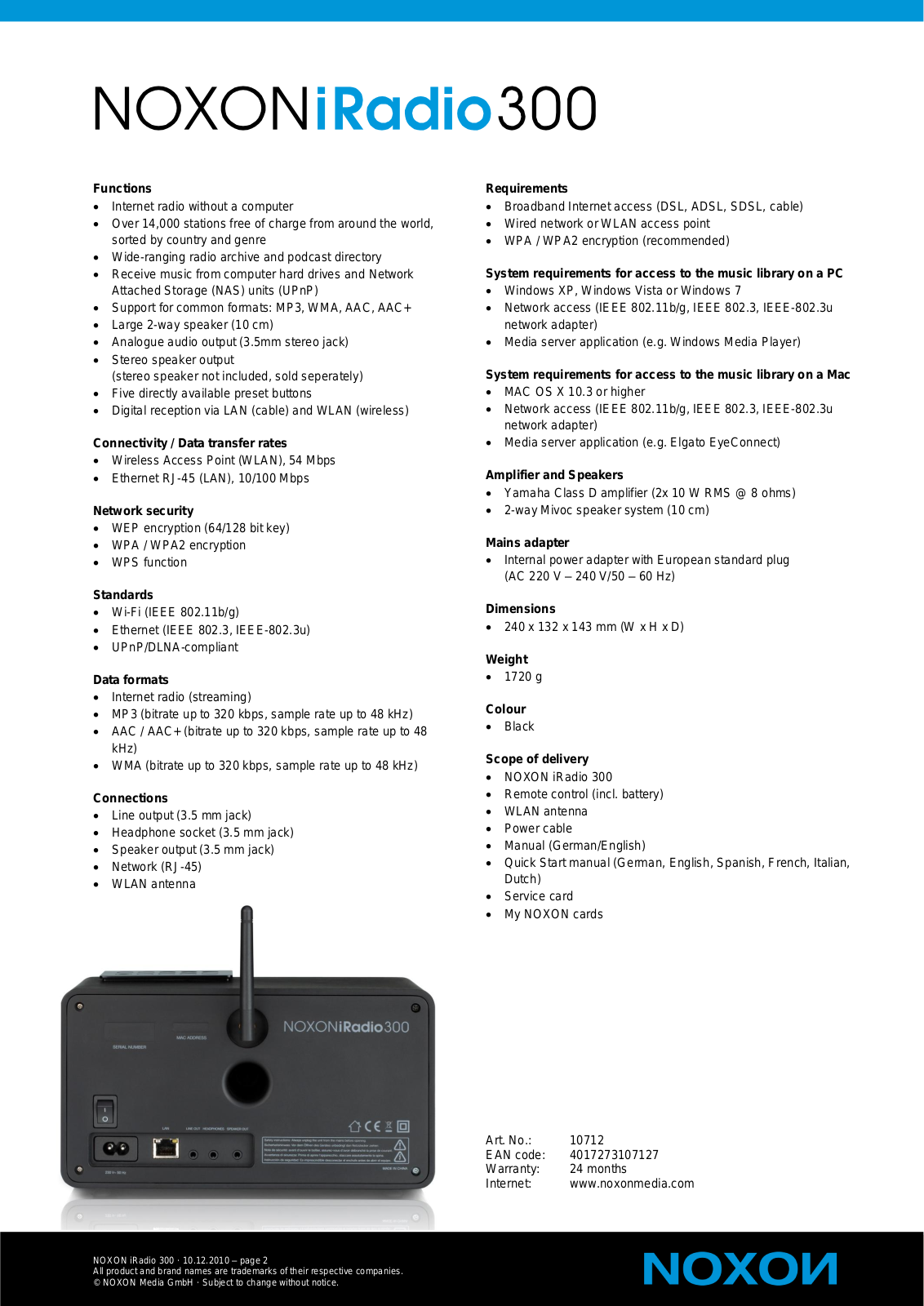 TerraTec iRadio 300 User manual