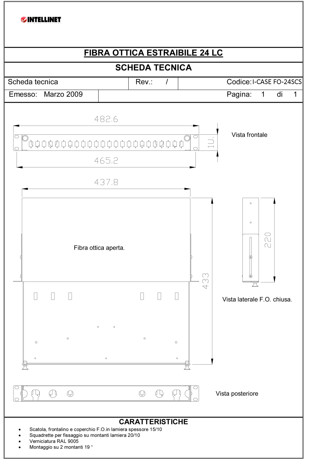 Intellinet I-CASE FO-24SCS Drawing - ManualMachine.com