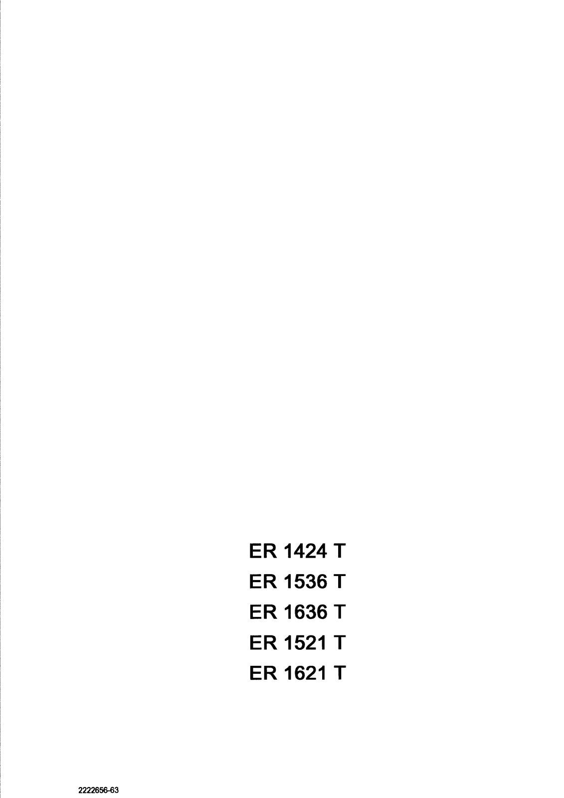 AEG ER1424T User Manual