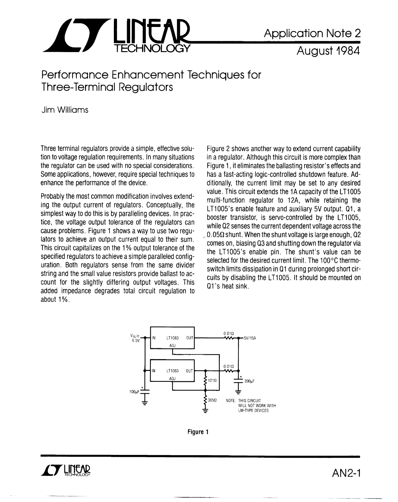 LINEAR TECHNOLOGY lt1005 User Manual