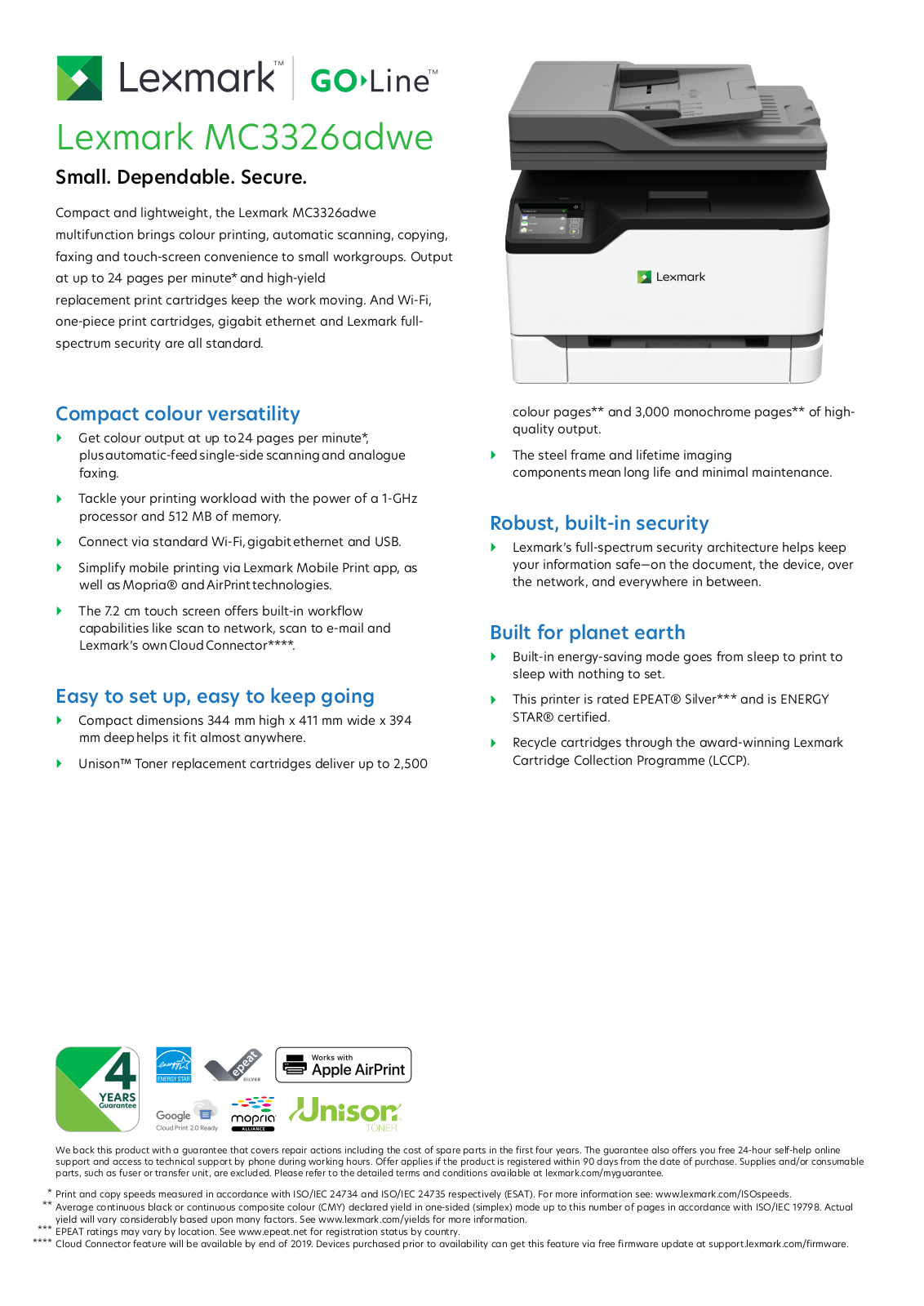 Lexmark 40N9163 Brochure