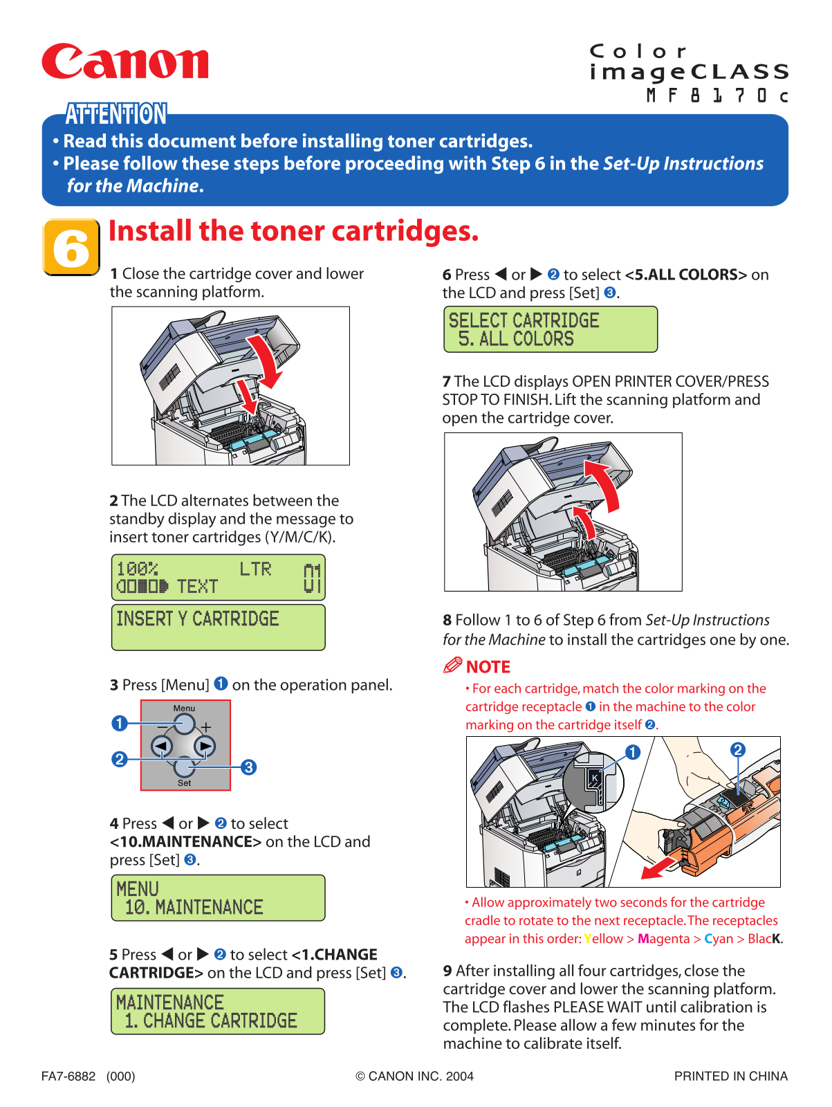 Canon IMAGECLASS MF8170C User Manual