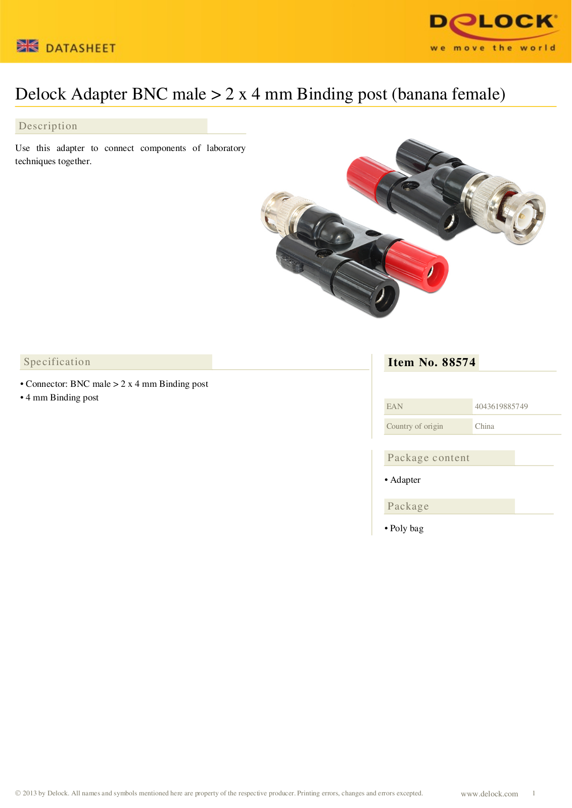 DeLOCK 88574 User Manual