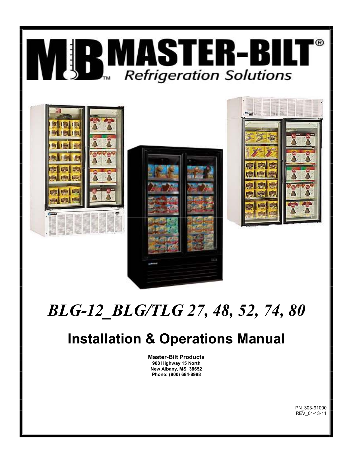 Master-Bilt BLG-12 Installation Manual