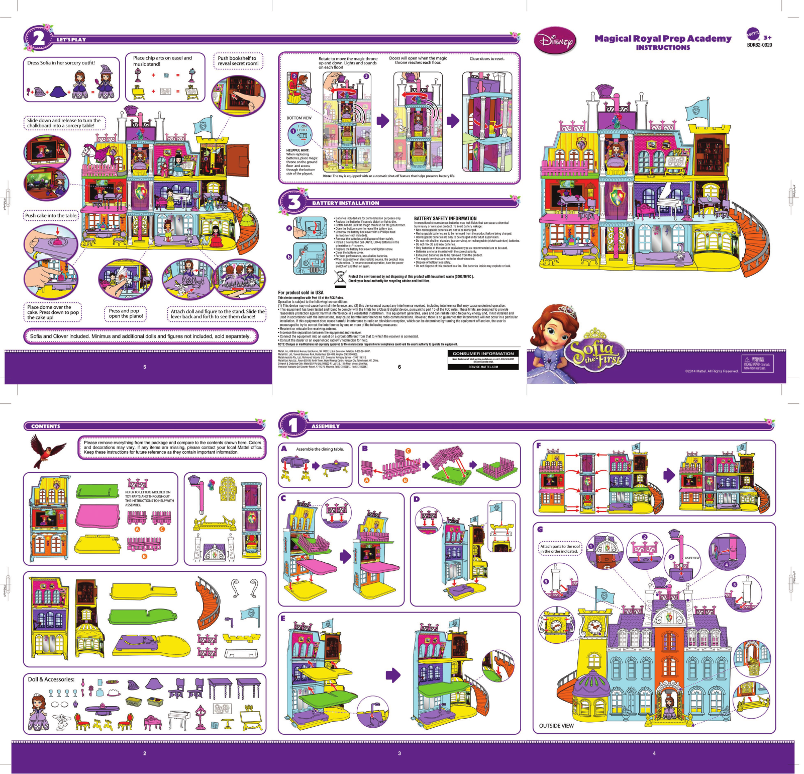 Fisher-Price BDK62 Instruction Sheet