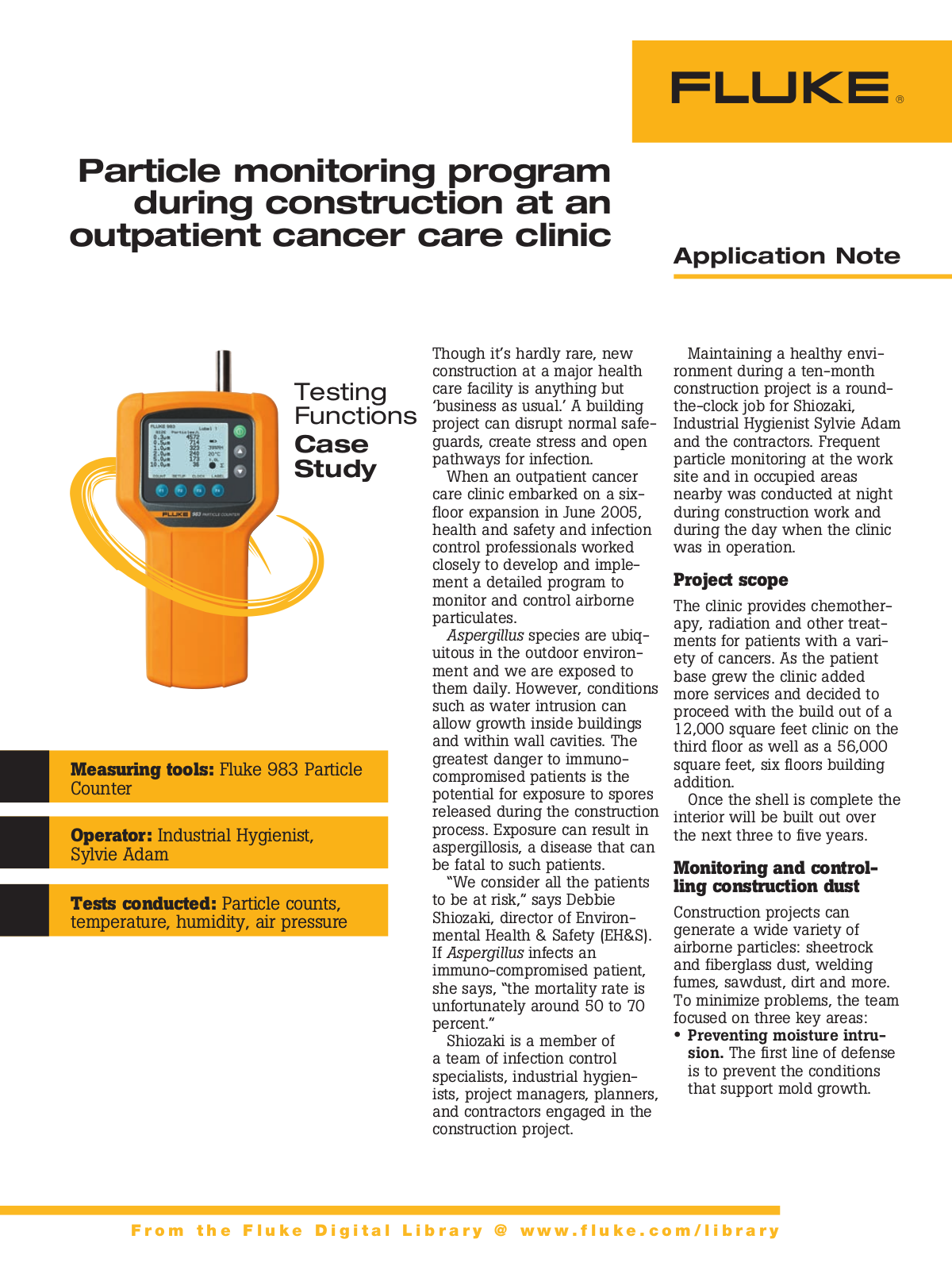 Fluke 985 Case Studies