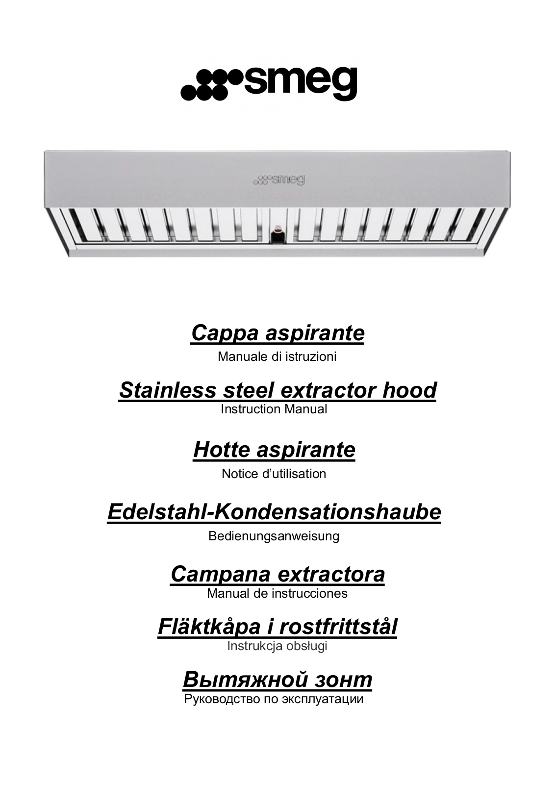 Smeg K425 User manual