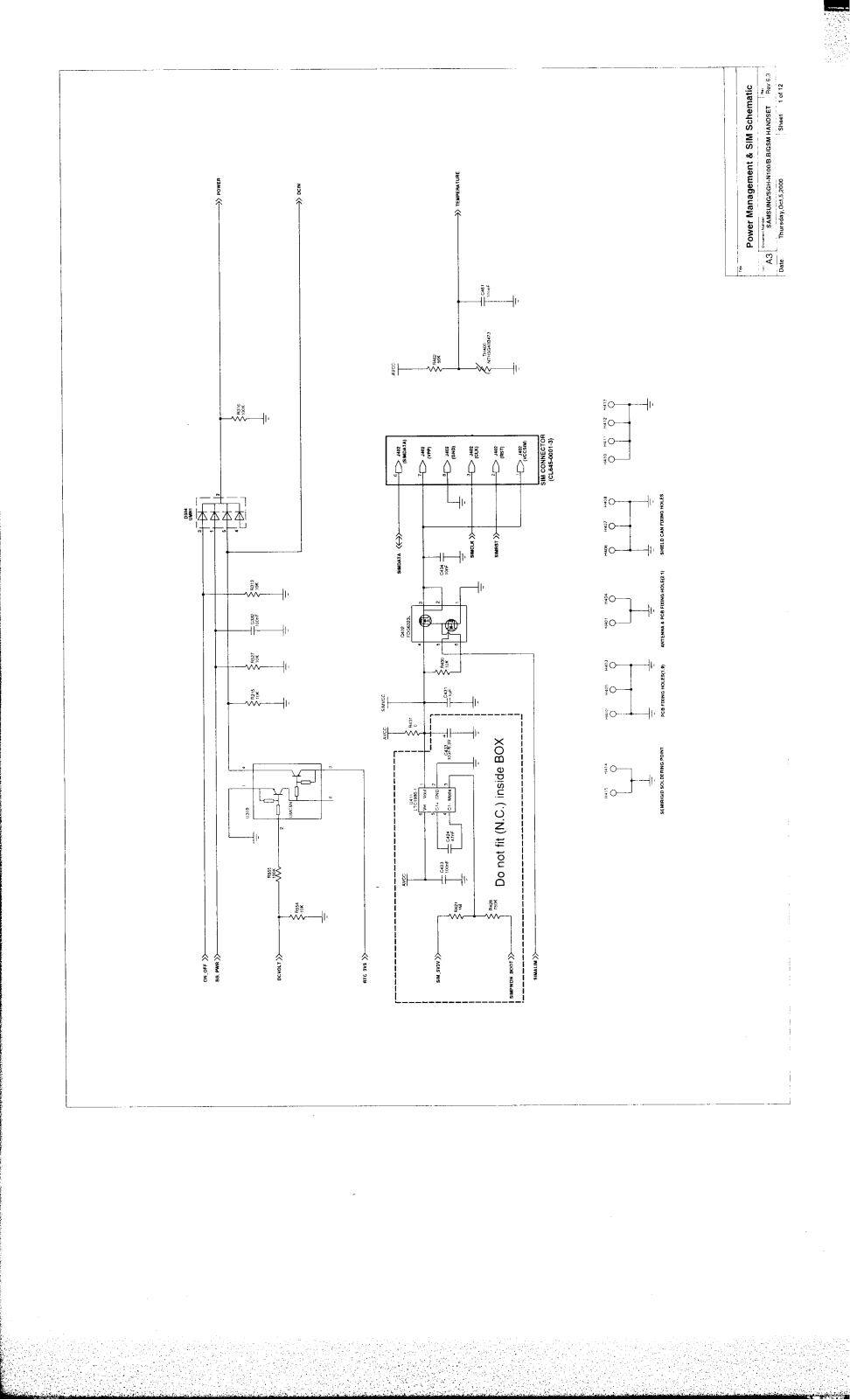 Samsung SGH-N100 Schematics