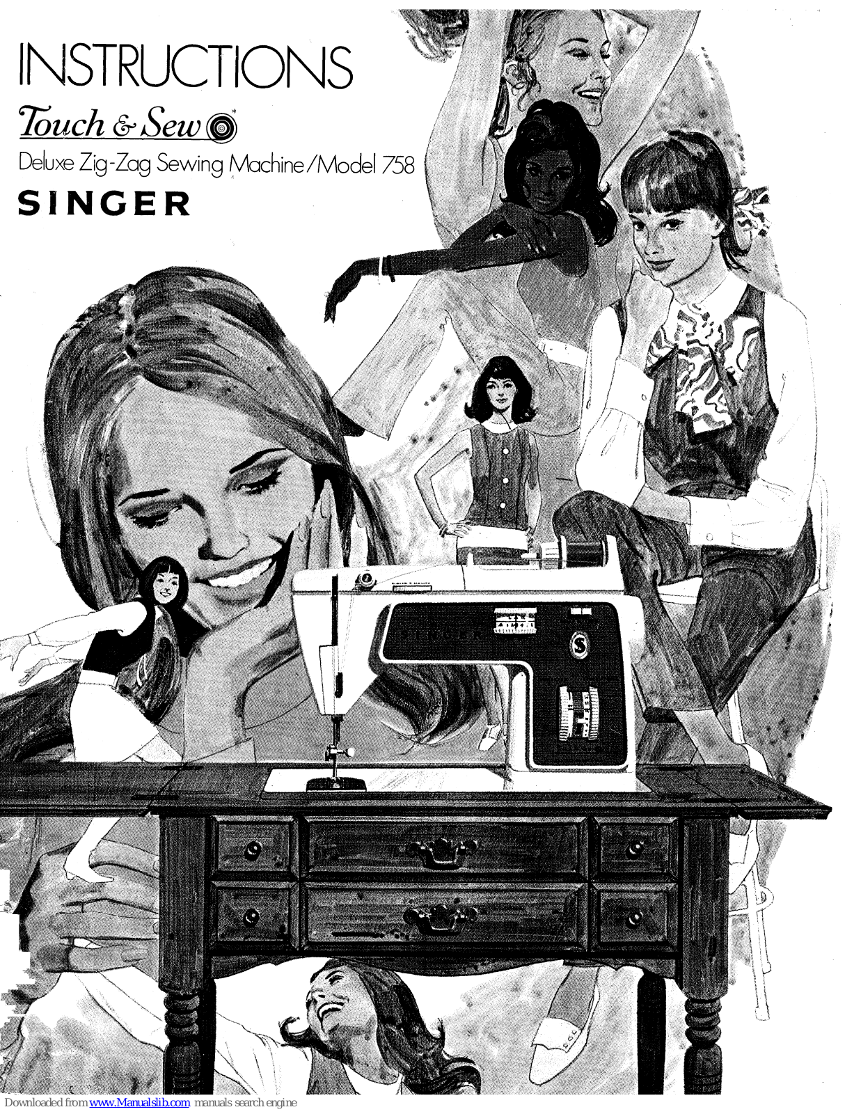 Singer Touch & Sew 758 Instructions Manual - ManualMachine.com