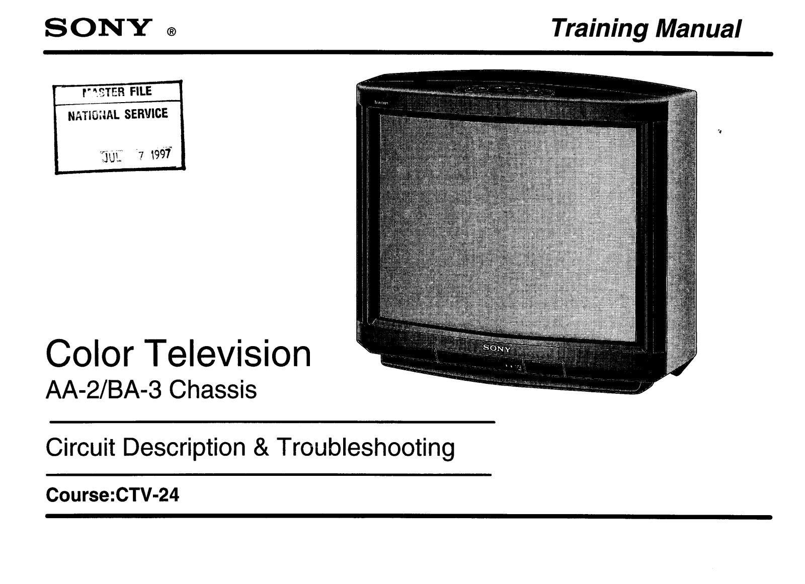 SONY KV 211XMTU, KV25XSD Service Manual