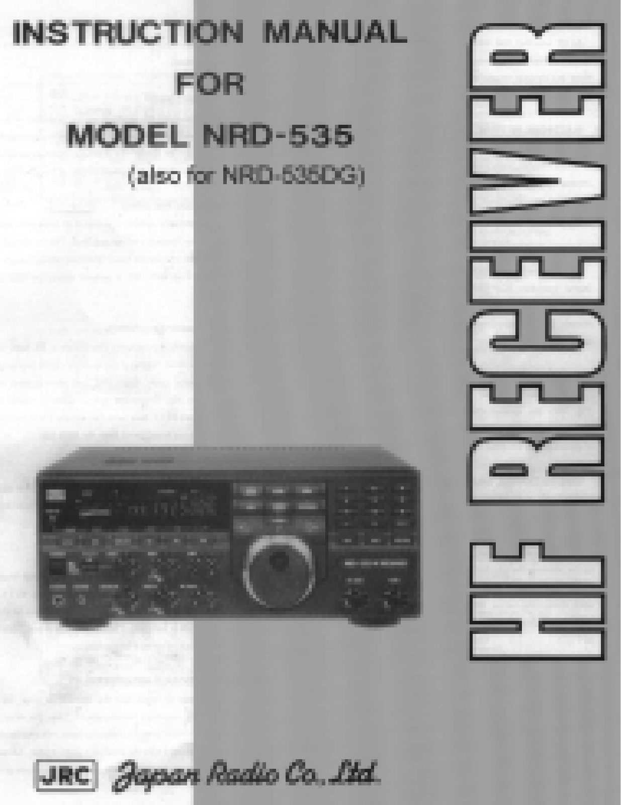 JRC NRD-535 User Manual