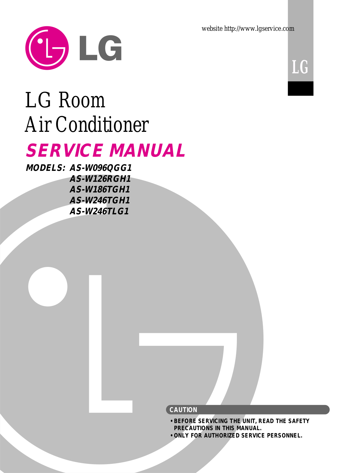 LG S18AN, AS-W126RGH1, AS-W186TGH1 Schematic