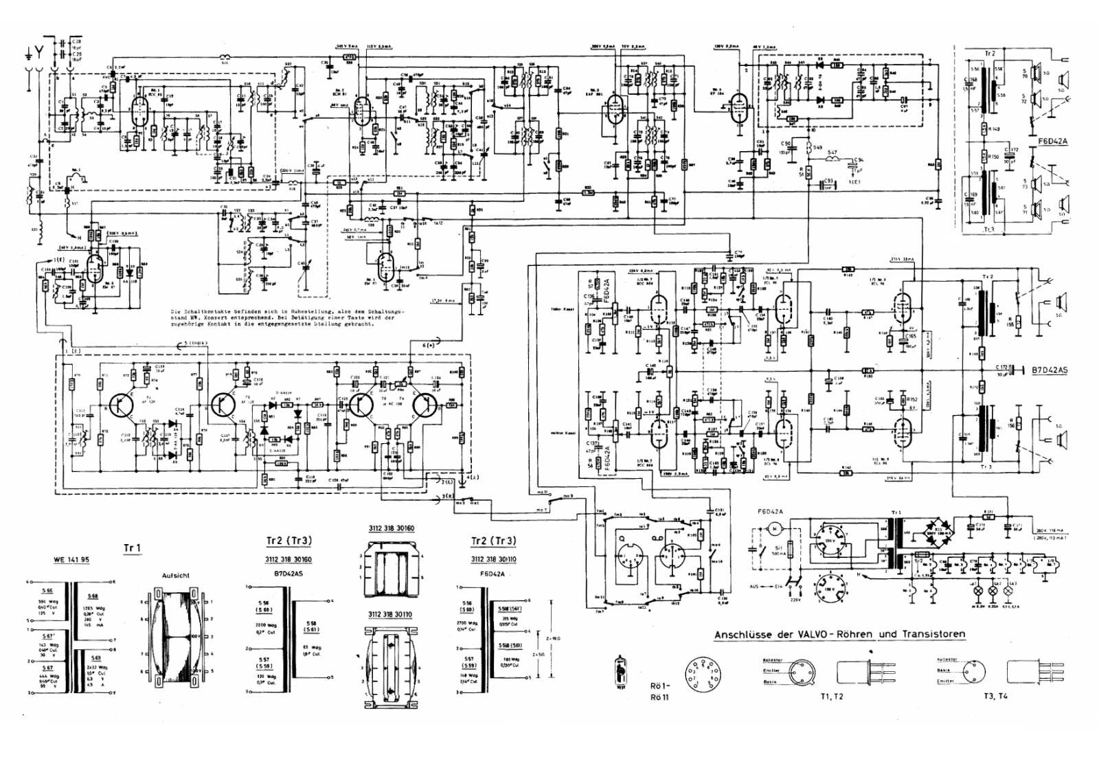 Philips f6d42a schematic