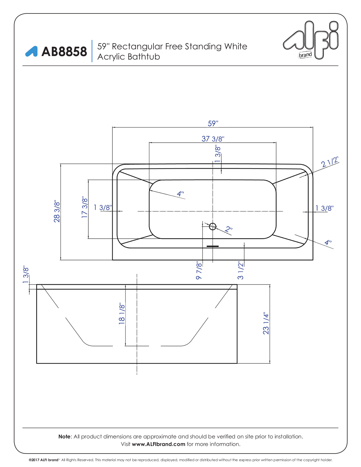 Alfi AB8858 Specifications - ManualMachine.com