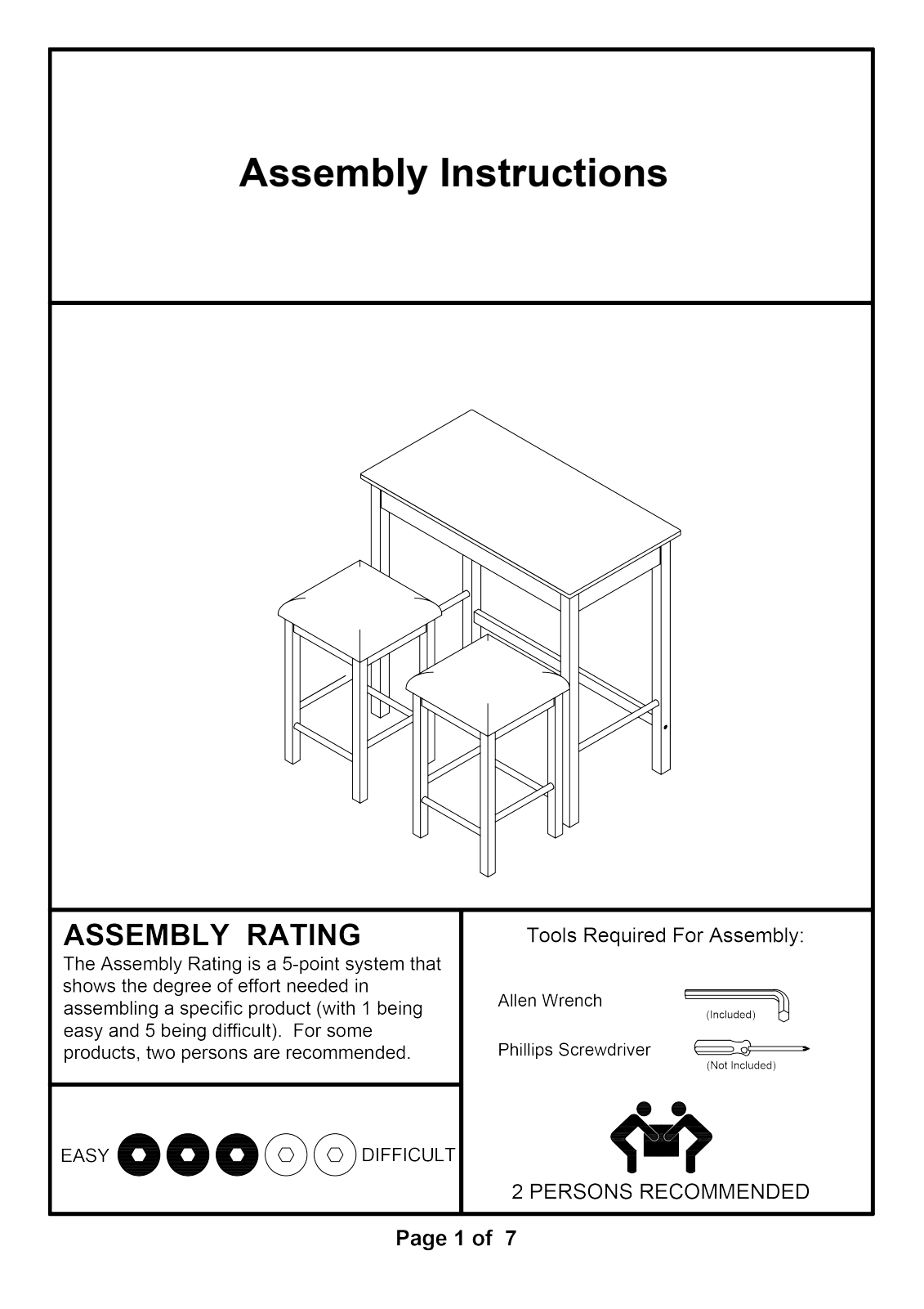 Zipcode Design W000646689 Assembly Instructions - ManualMachine.com