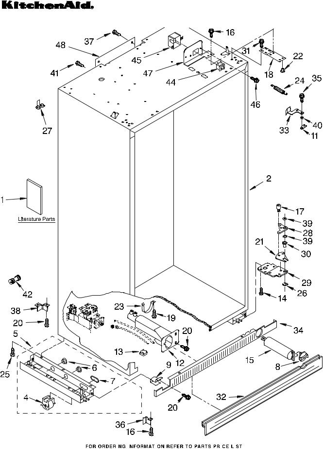 KitchenAid KSSO48QMW00 Parts List