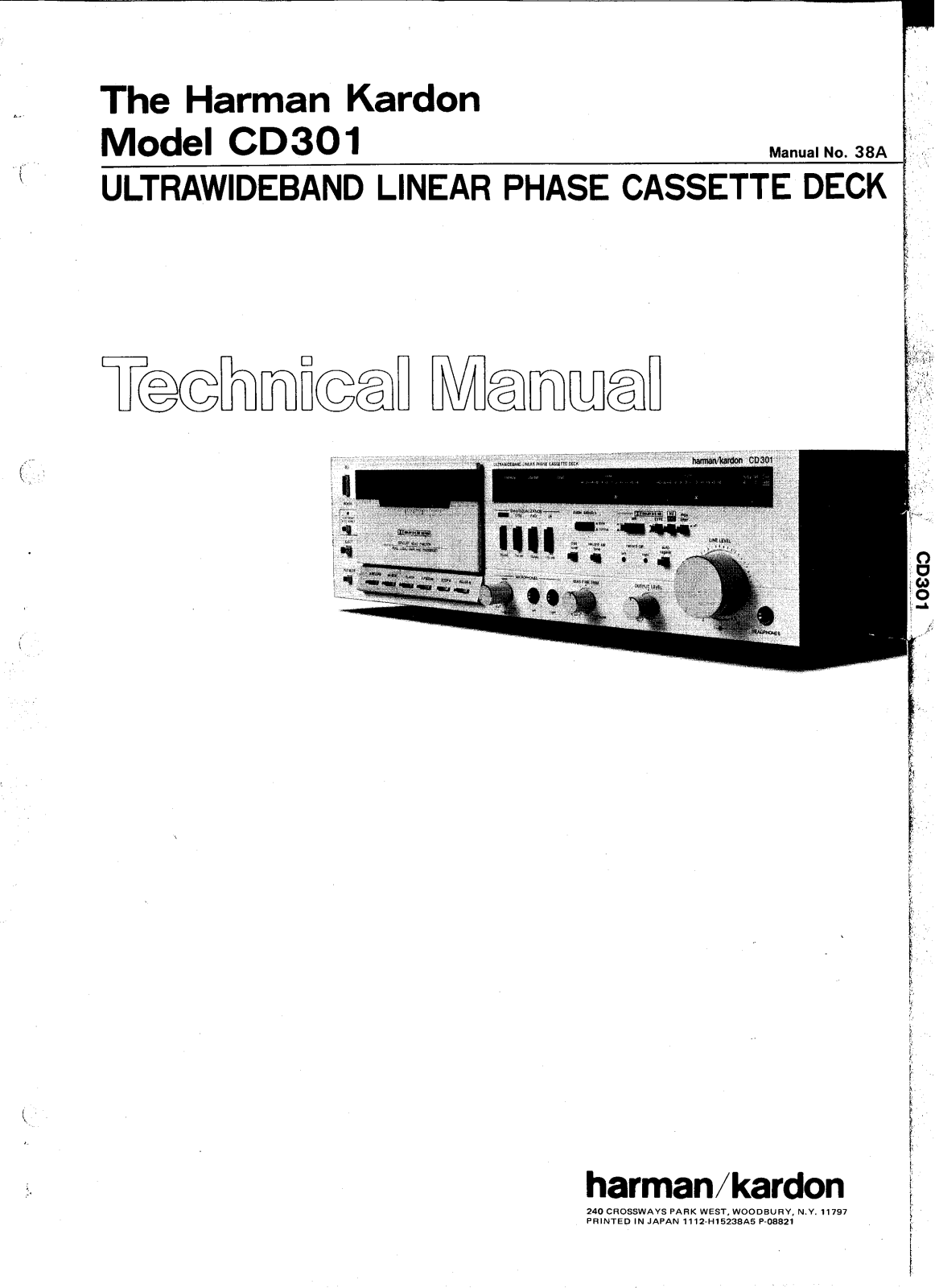 Harman Kardon CD-301 Service manual