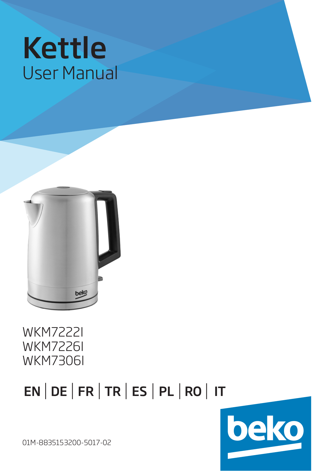 Beko WKM7226I, WKM7306I, WKM7222I User manual