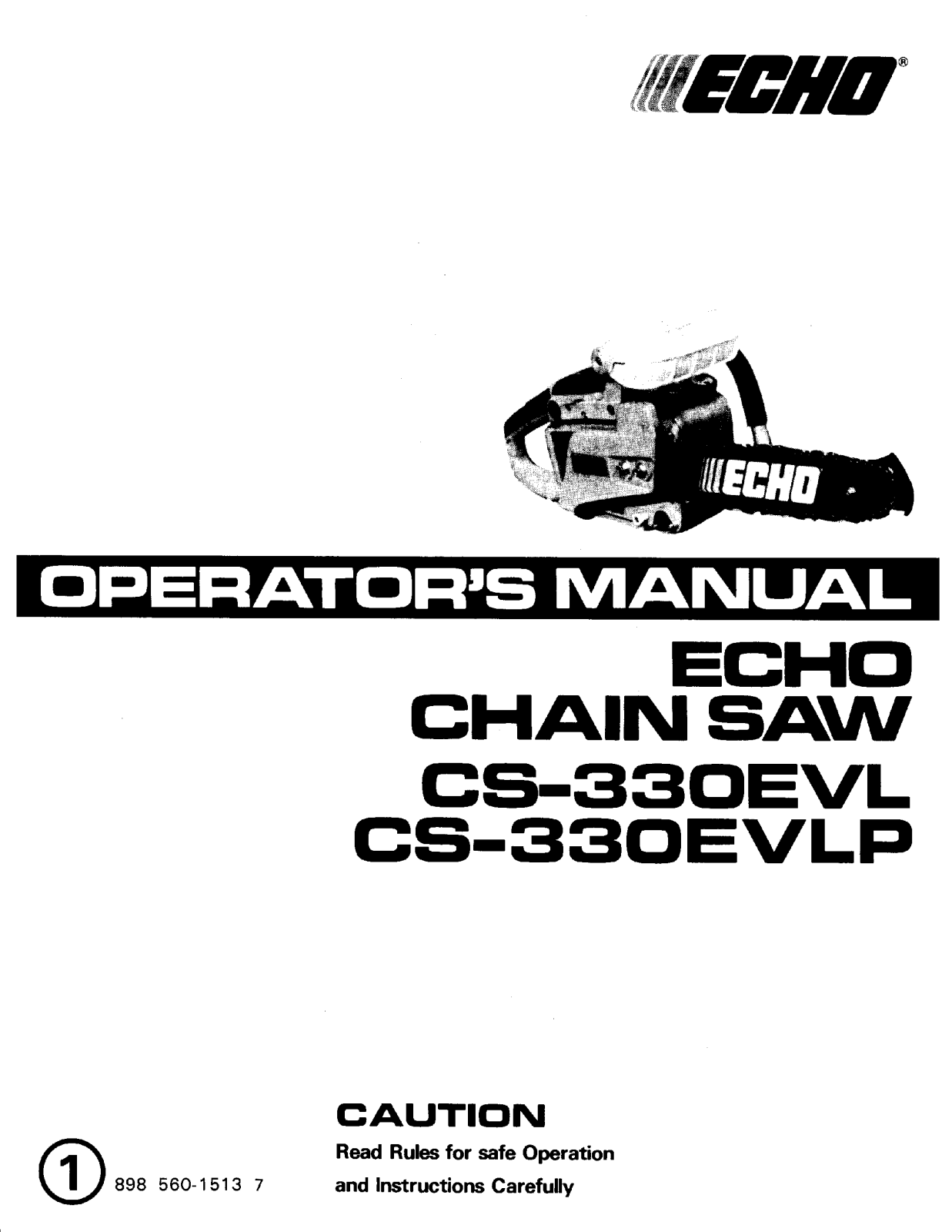 Echo CS-330EVL, CS-330EVLP User Manual