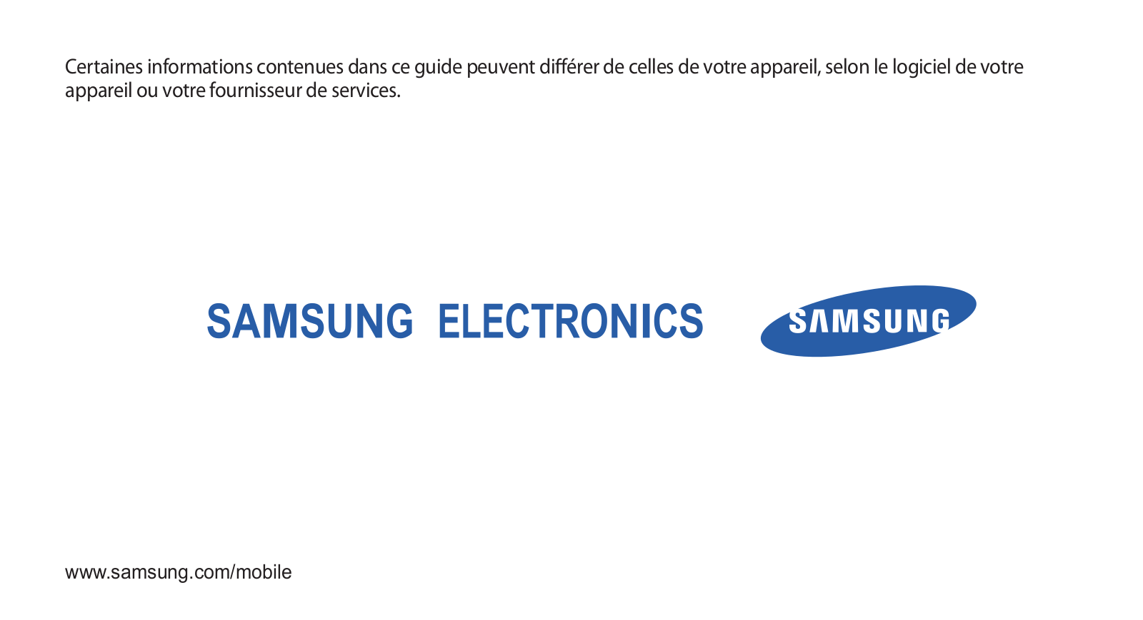 SAMSUNG GT-S8500M User Manual