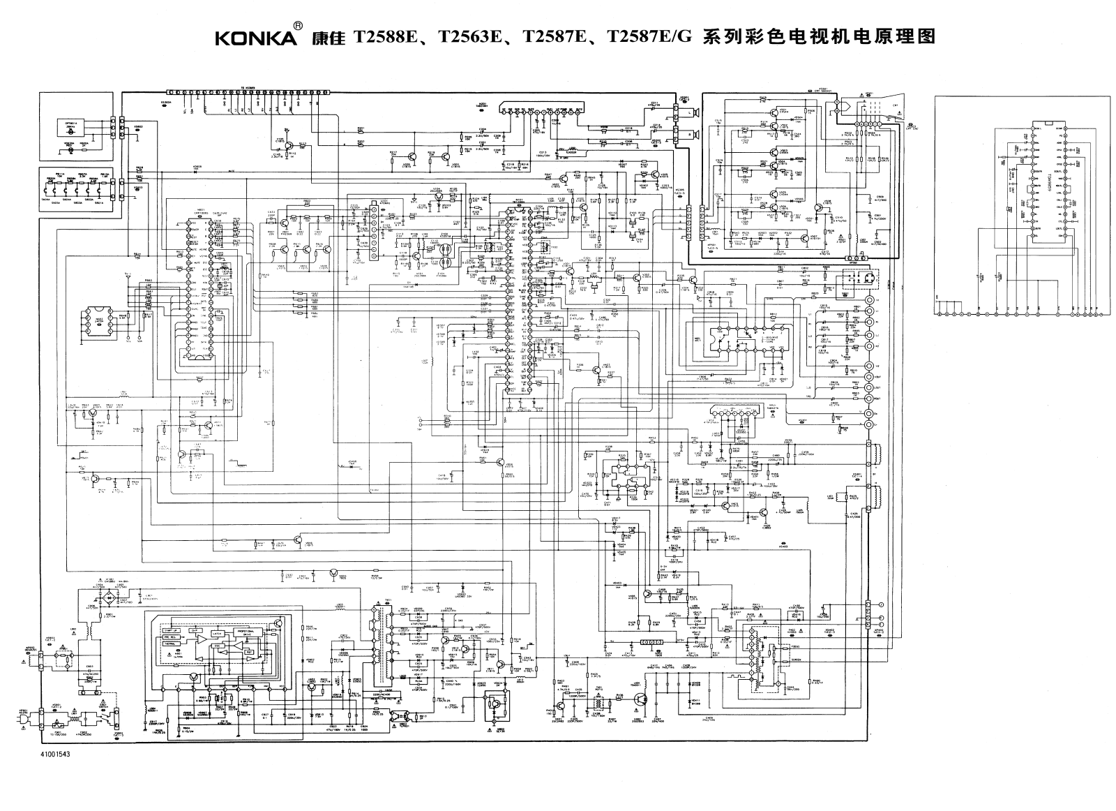 Konka T2588E, T2563E, T2587E, T2587EG Service Manual