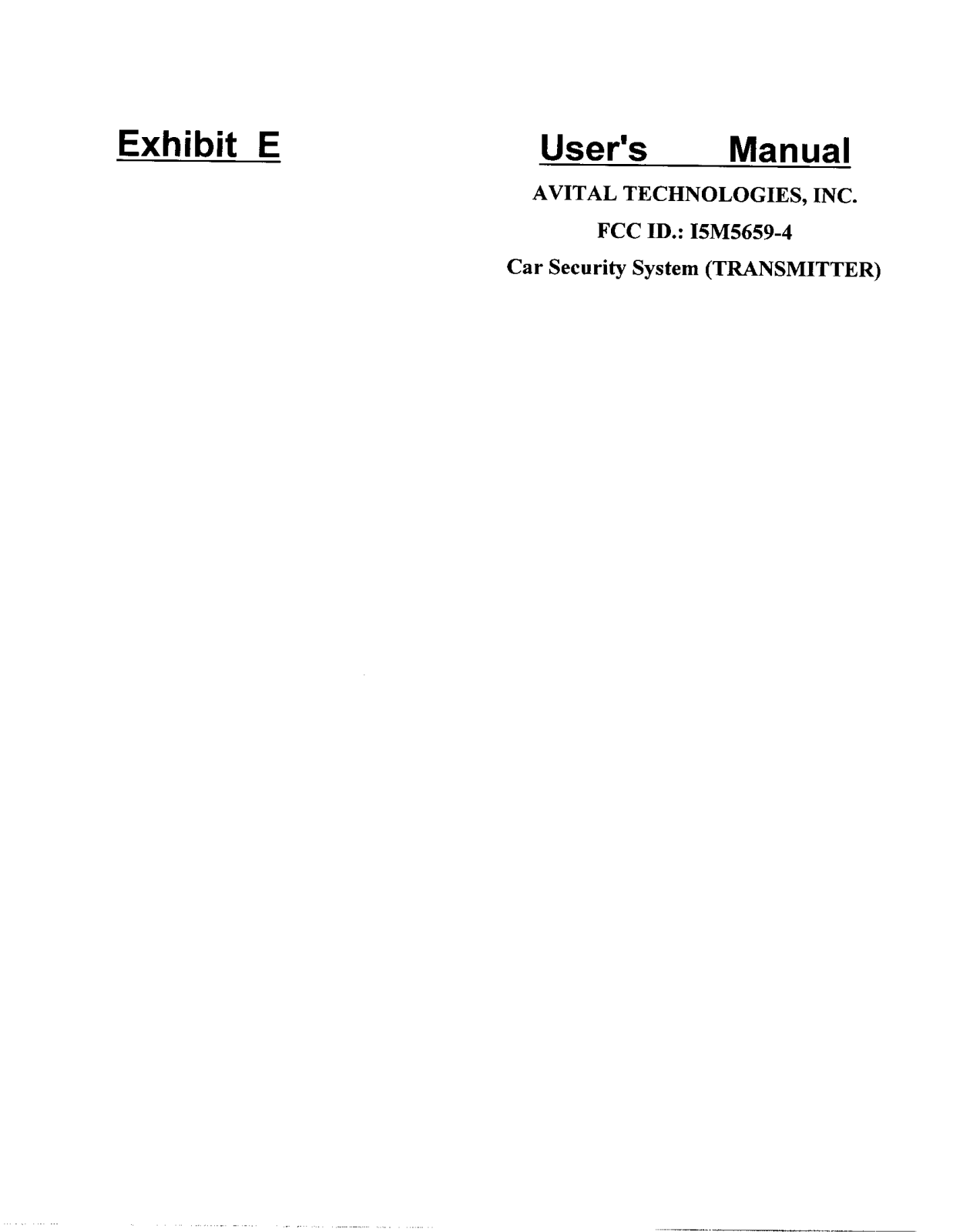 DEI Headquarters 5659 4 User Manual