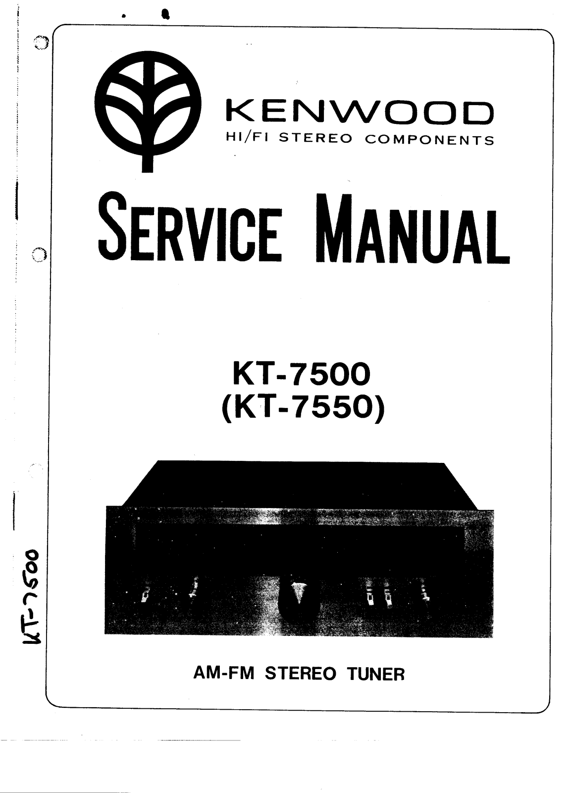 Kenwood KT-7500 Service manual