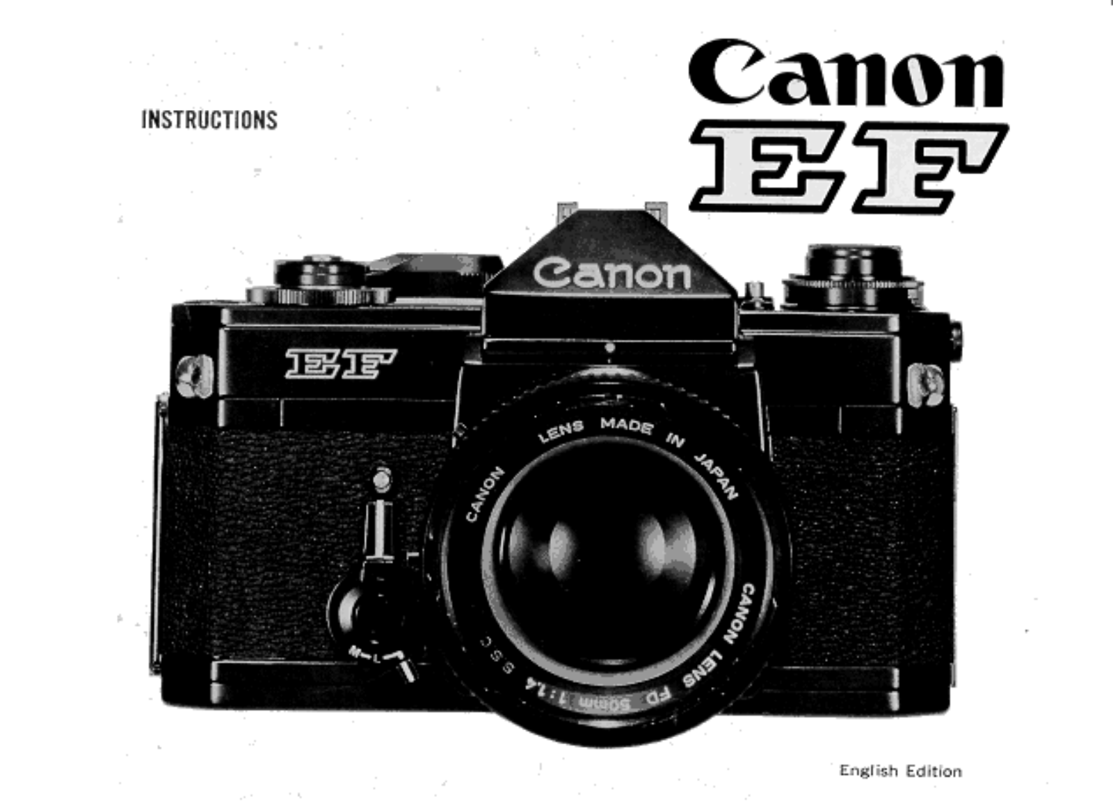 Canon EF Instruction Manual