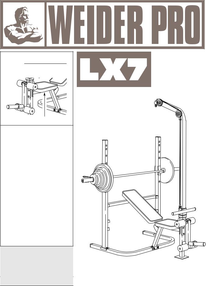 Weider PRO LX7 Owner's Manual