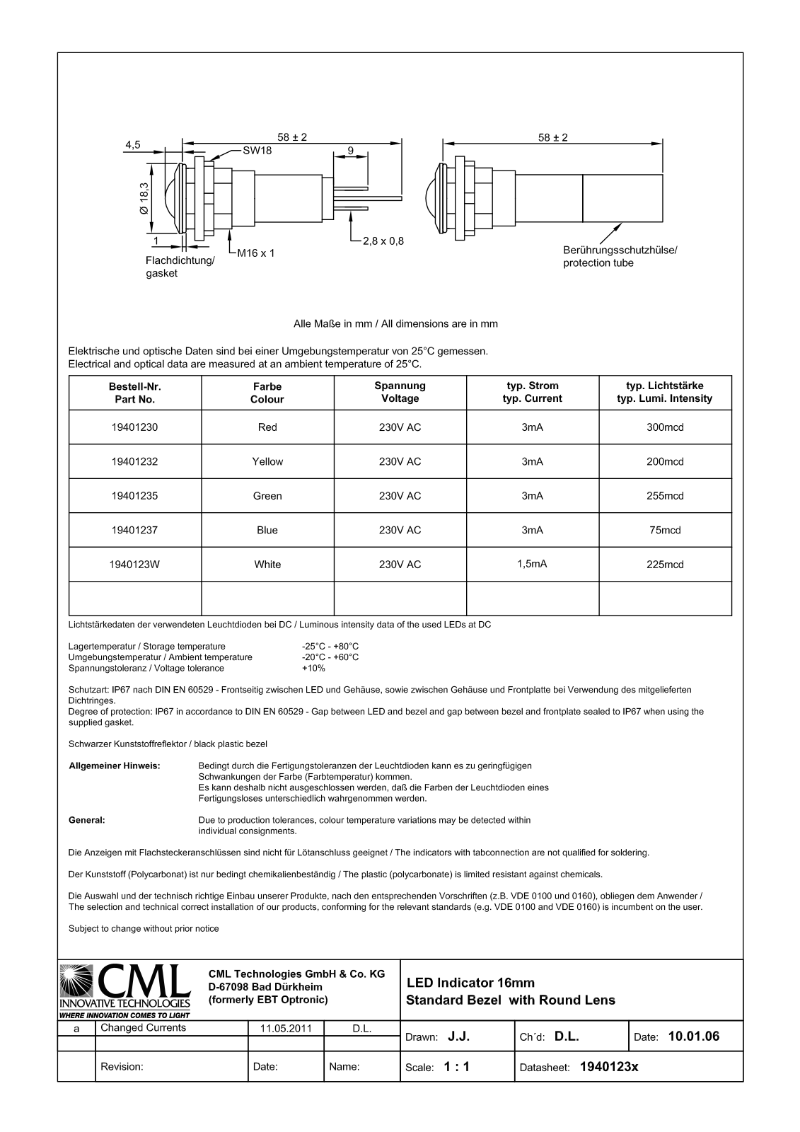 CML TECHNOLOGIES 19401230 Datasheet - ManualMachine.com