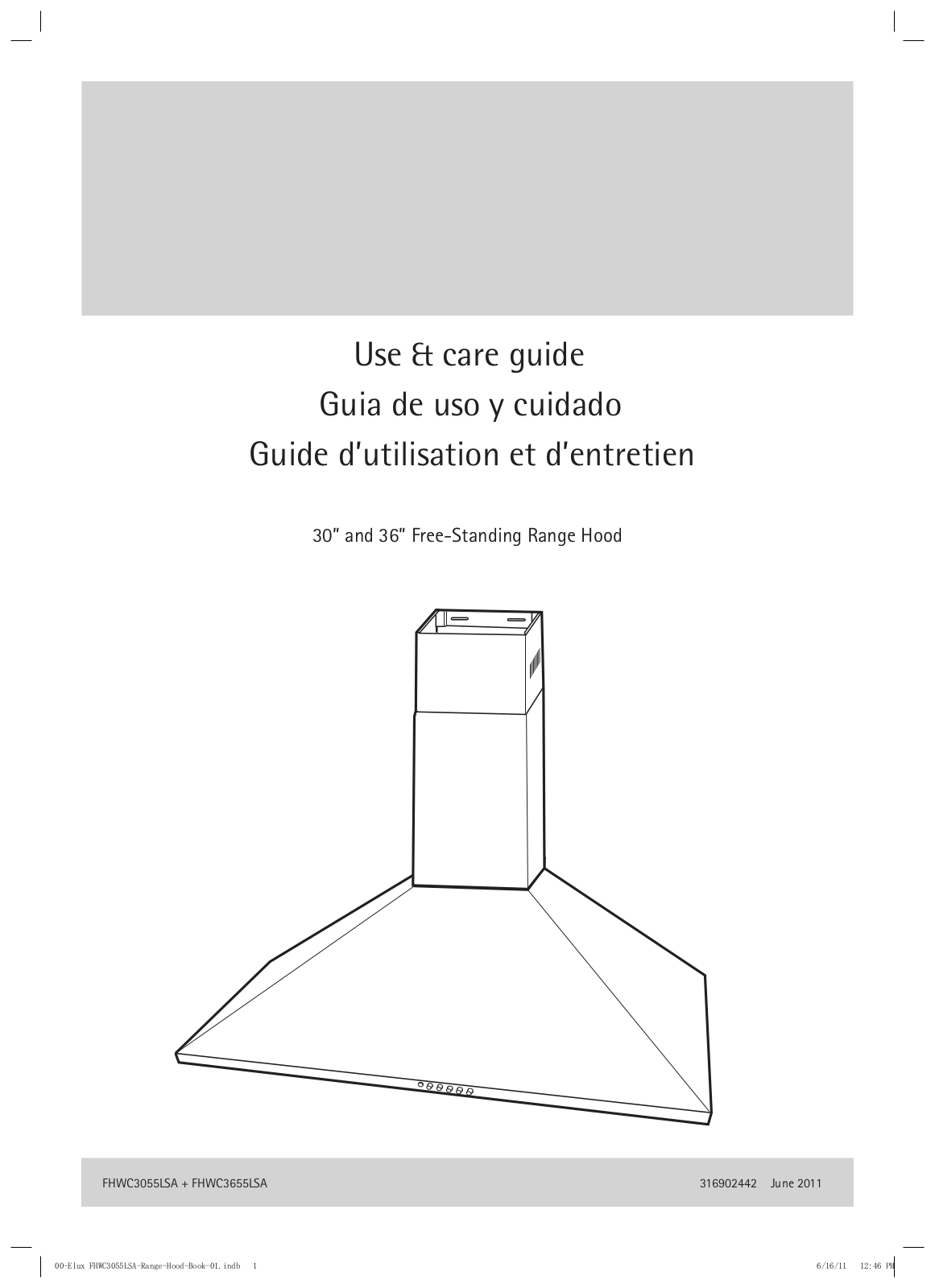 Electrolux FHWC3055LSA User Manual