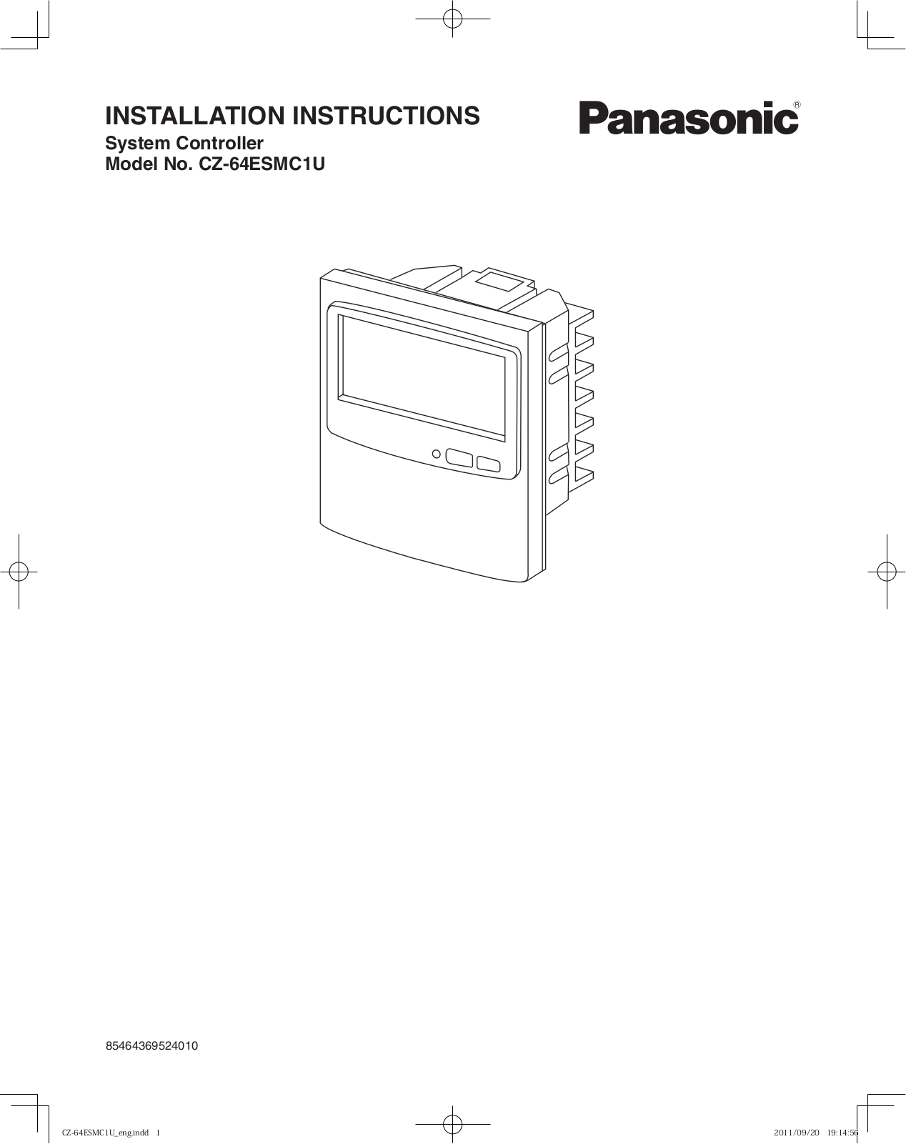 Panasonic U-36LE1U6, U-36LE1U6E, S-48MF1U6, S-07MR1U6, S-07MP1U6 Installation Manual