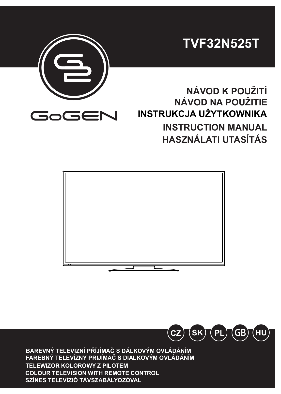 GoGEN TVF 32N525T User Manual