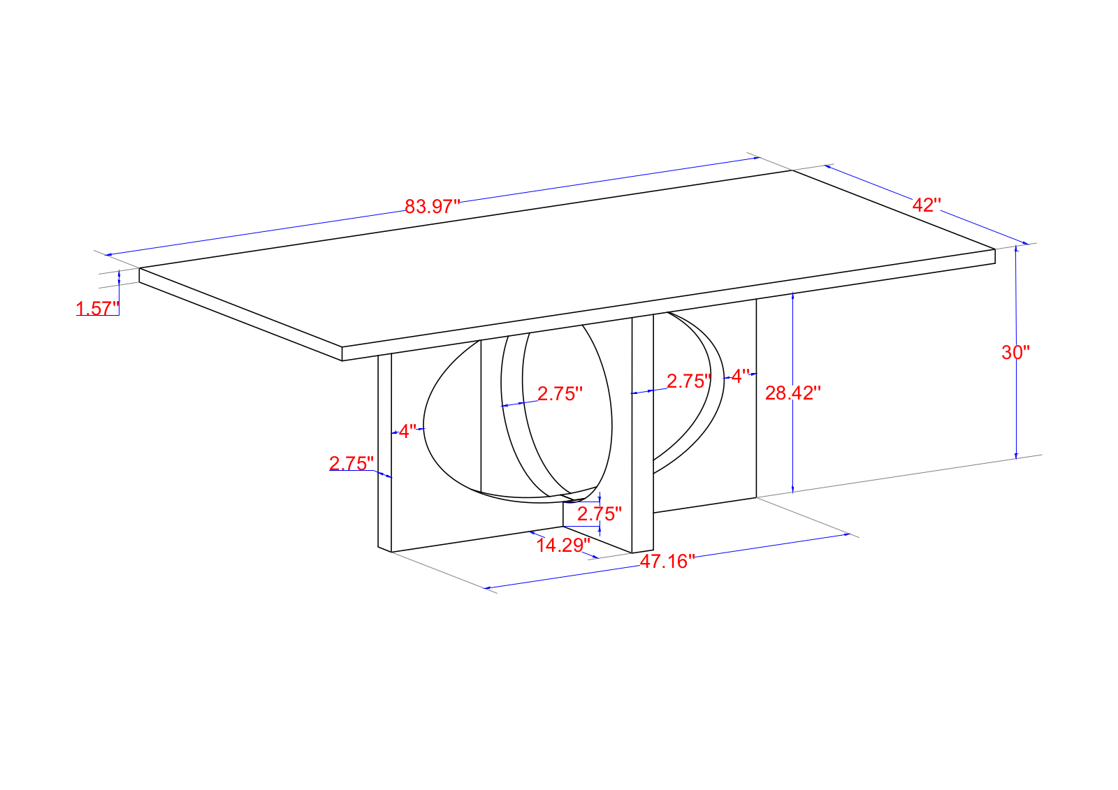 Sand & Stable W001602741 Dimensions - ManualMachine.com