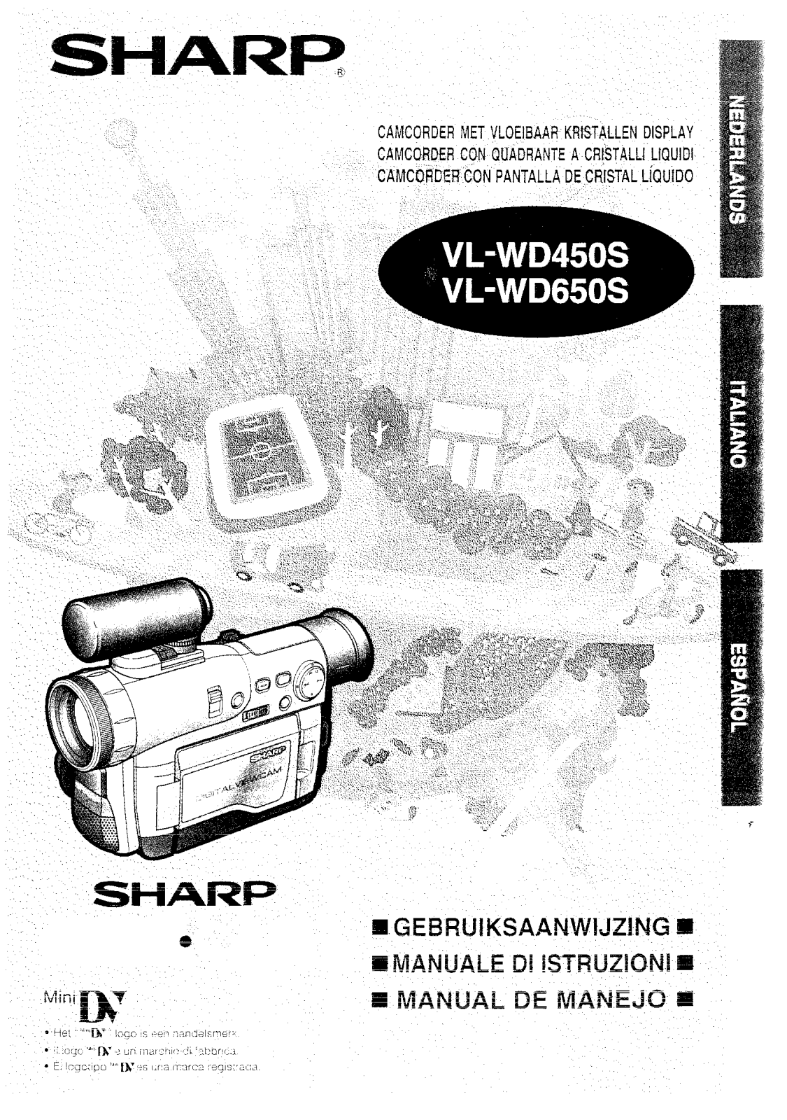 Sharp VLWD650S, VLWD450S User Manual