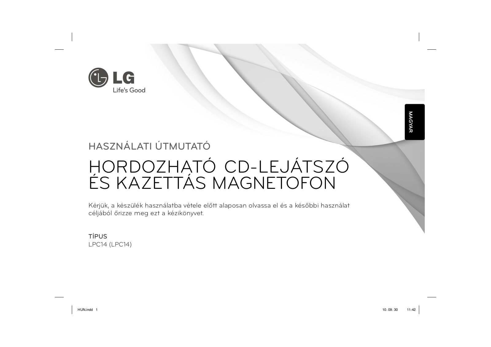 LG LPC14 User manual