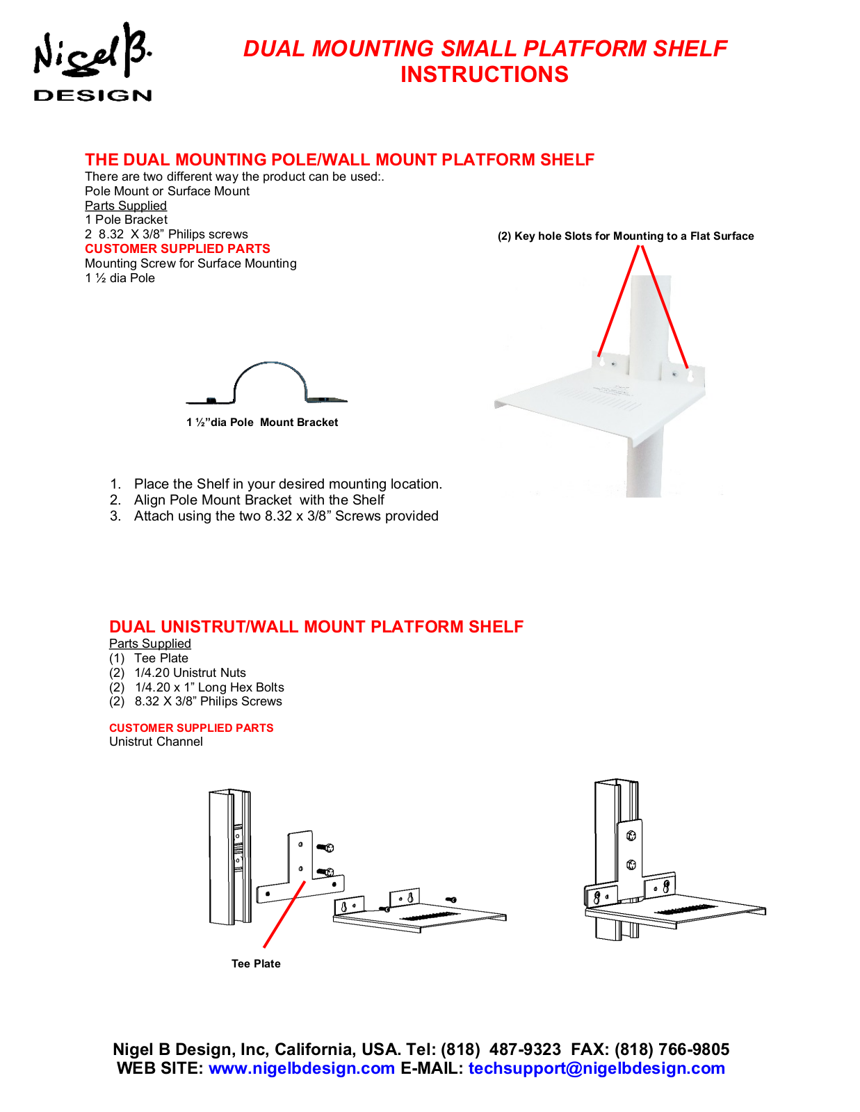 Nigel B. Design NB-DMSS User guide - ManualMachine.com